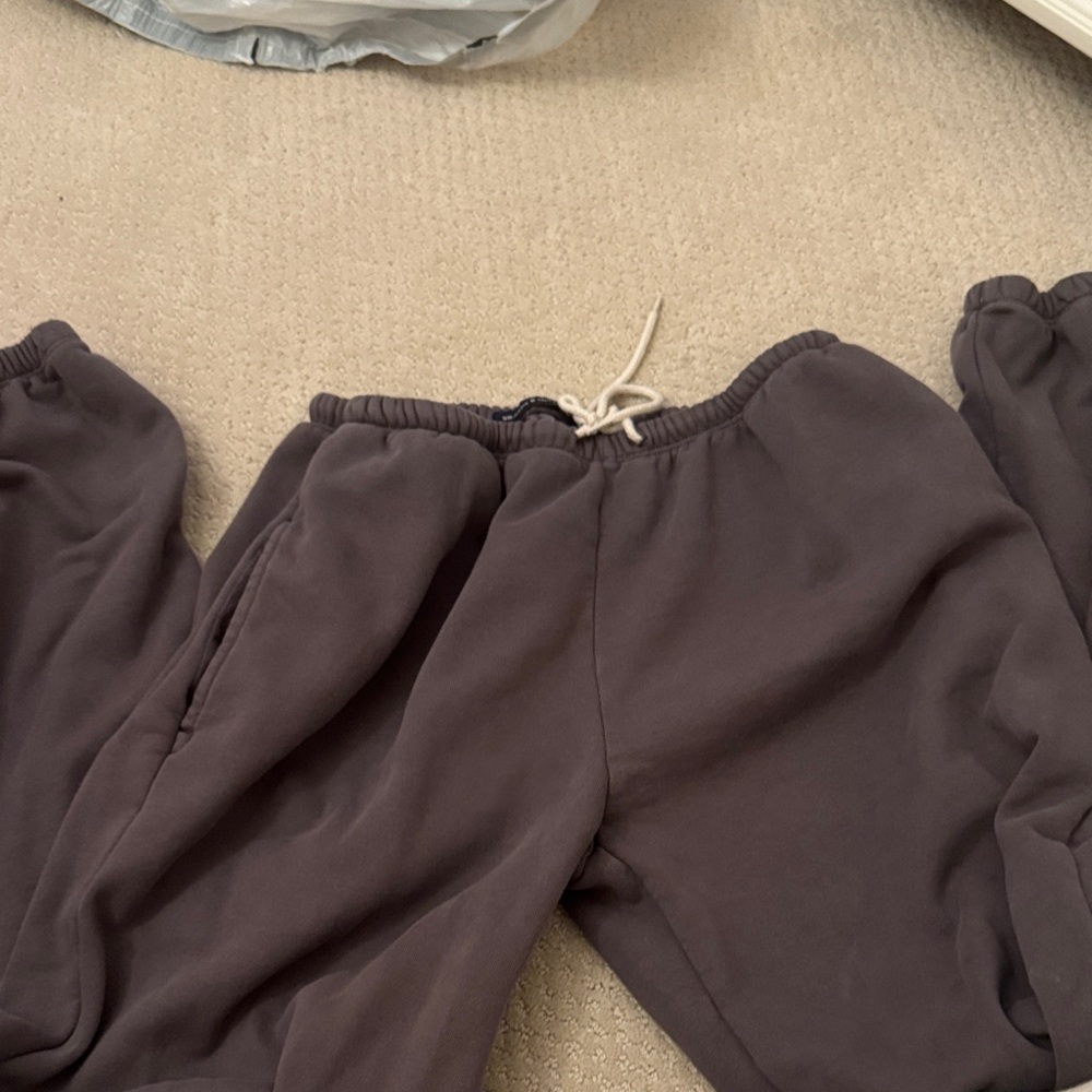 Brandy Melville Charcoal Cuffed Sweatpants